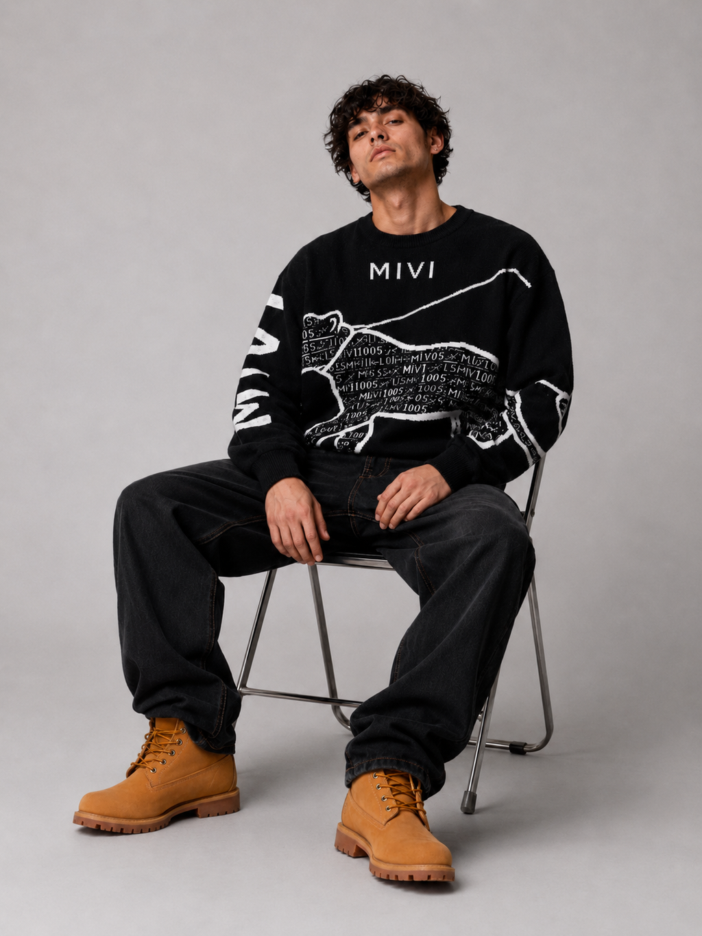 MIVI Panther Knit Sweater