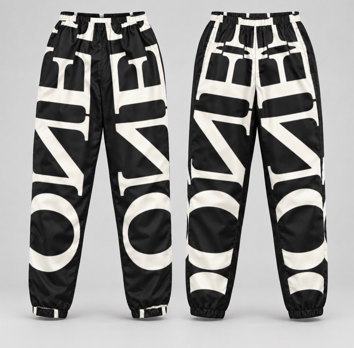 ONE oversized jogger front and back product view