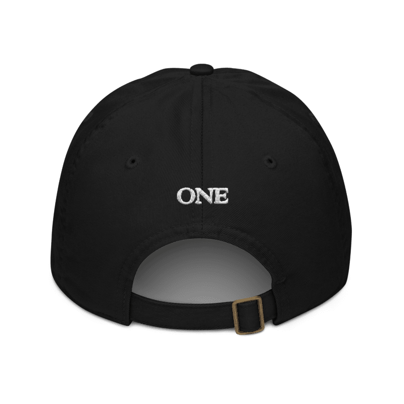 ONE Panther Cap back view with ONE embroidery
