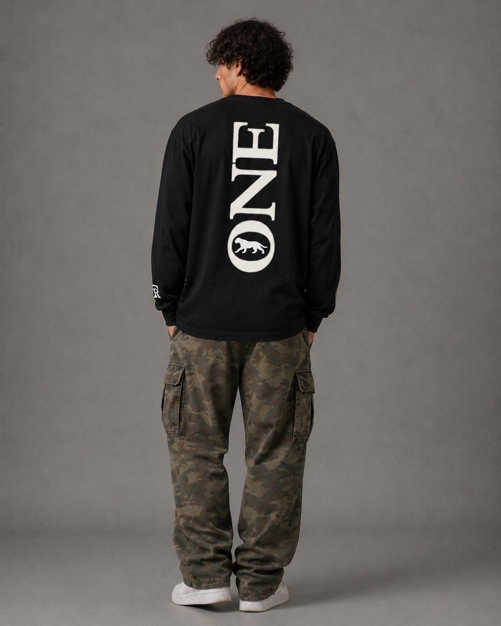 ONE Signature Long Sleeve modeled back view
