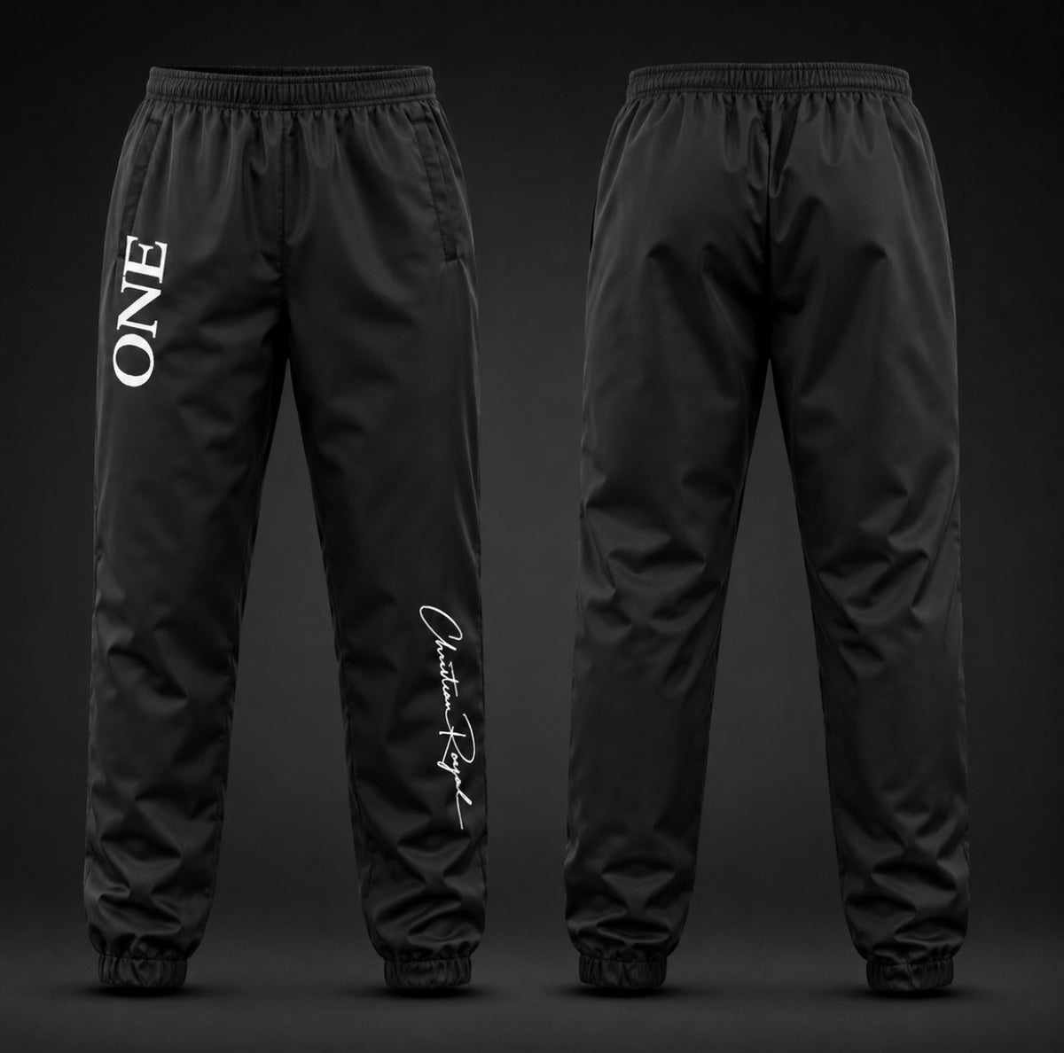 ONE Signature Nylon Jogger front and back