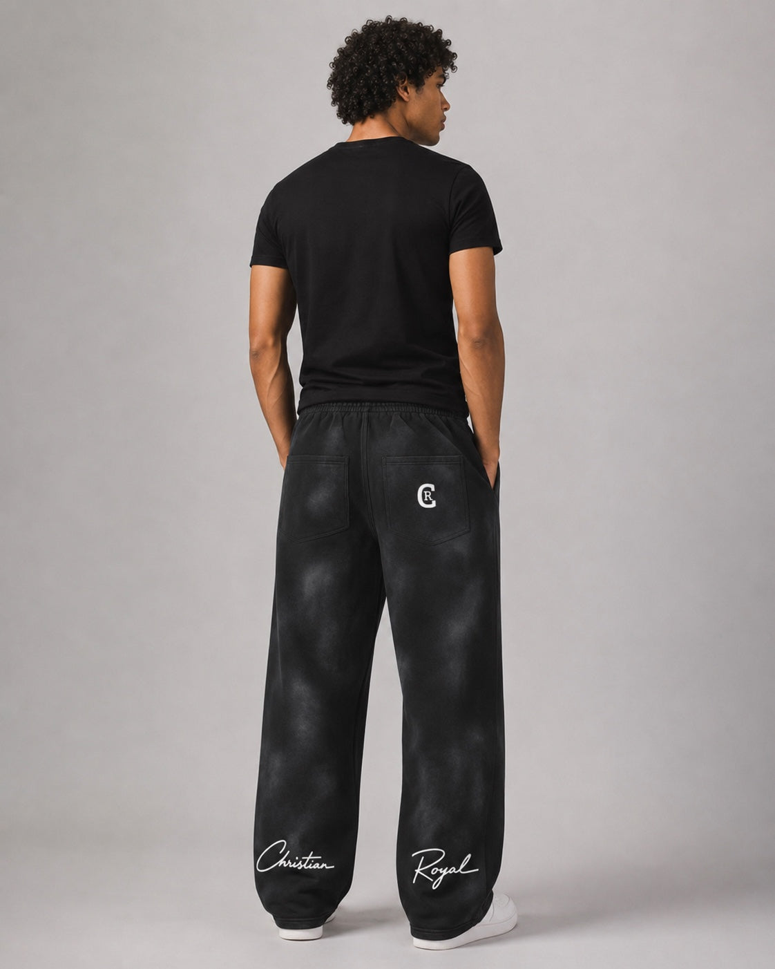 ONE Signature Sweatpant worn by male model back view