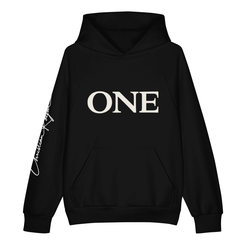 ONE Standard Issue black hoodie front view