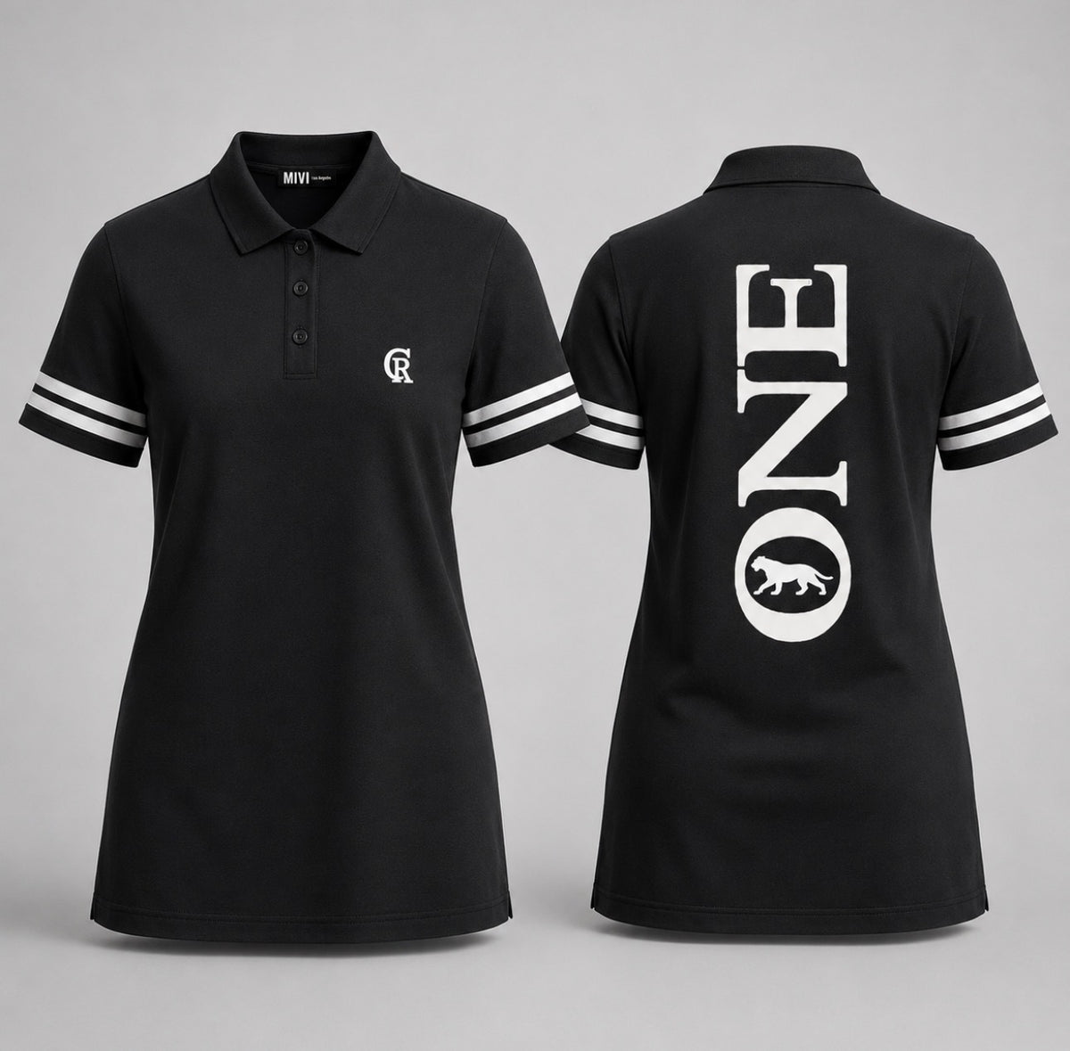 ONE Women's Signature Polo Dress front and back