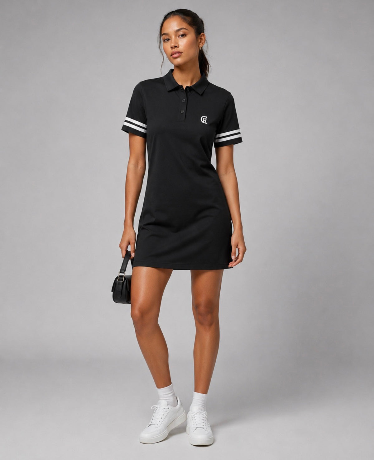 ONE Women's Signature Polo Dress front on model